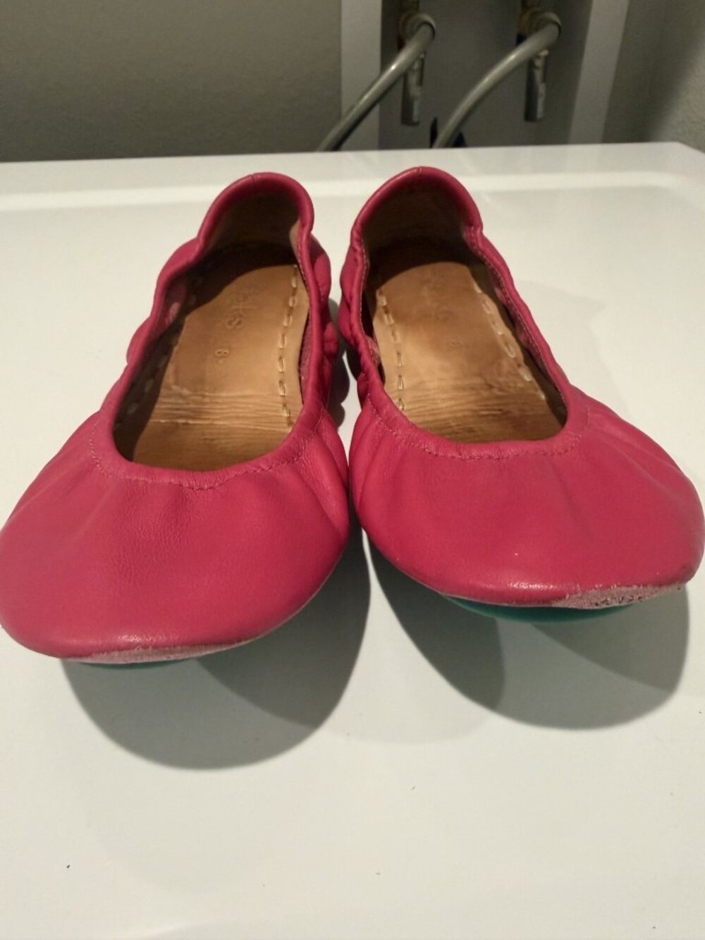 Tieks by Gavrieli Fuchsia Leather Ballet Flat 8